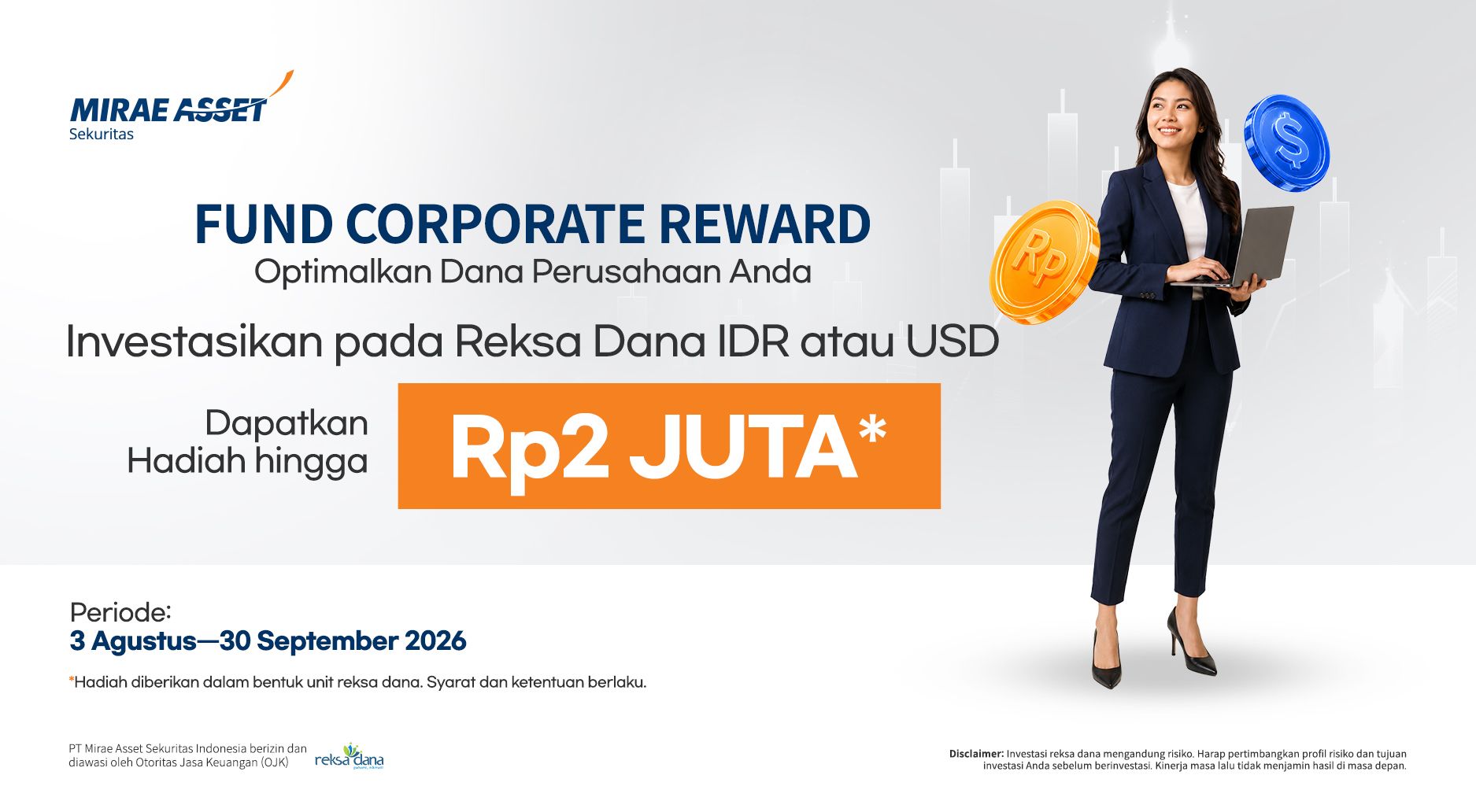 Fund Corporate Reward: Optimize Your Company’s Funds and Earn Rewards of up to IDR 2 Million 