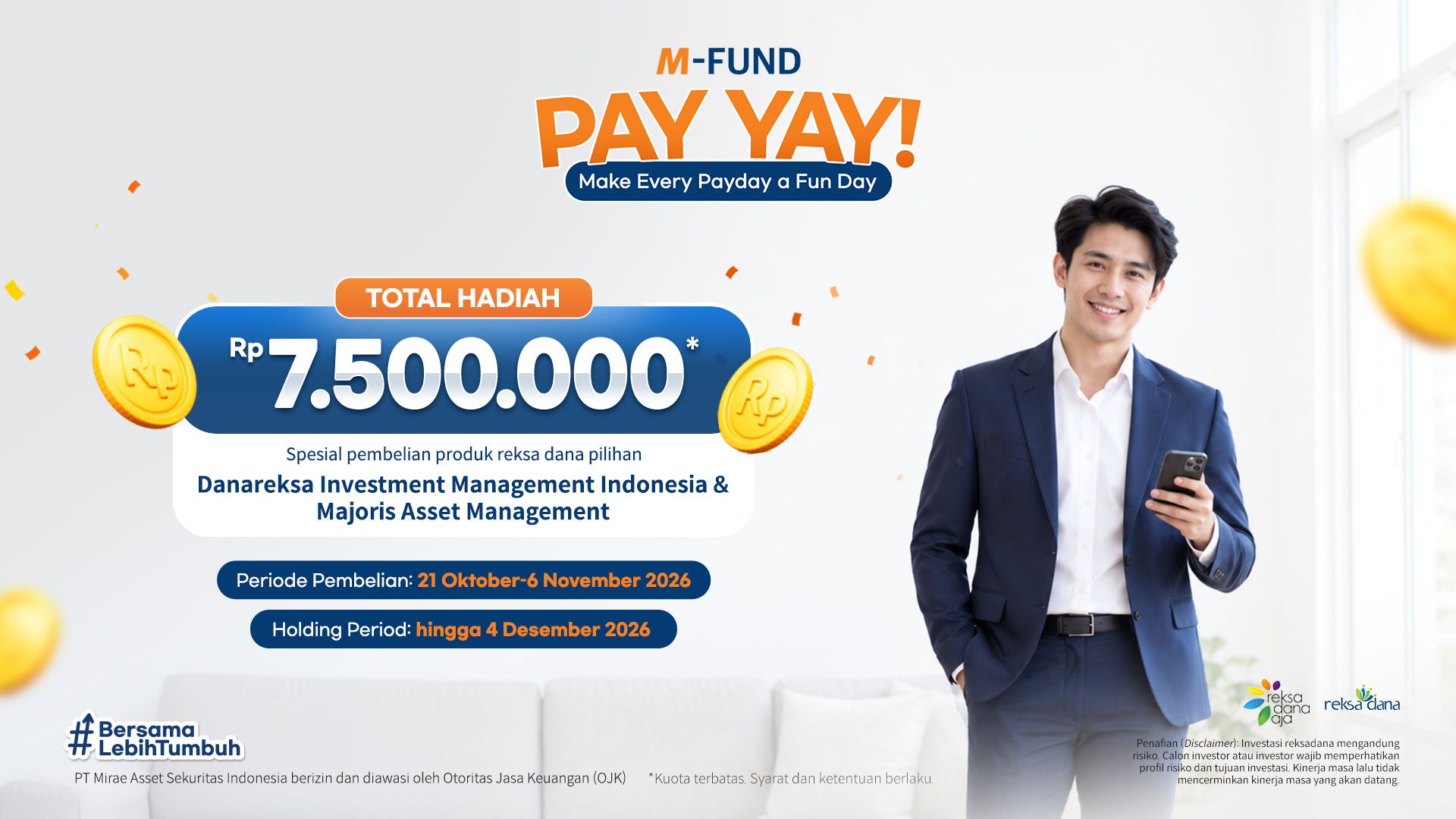 Spesial Gajian Oktober 2026: Promo Reksa Dana M-FUND Pay Yay & Cashback