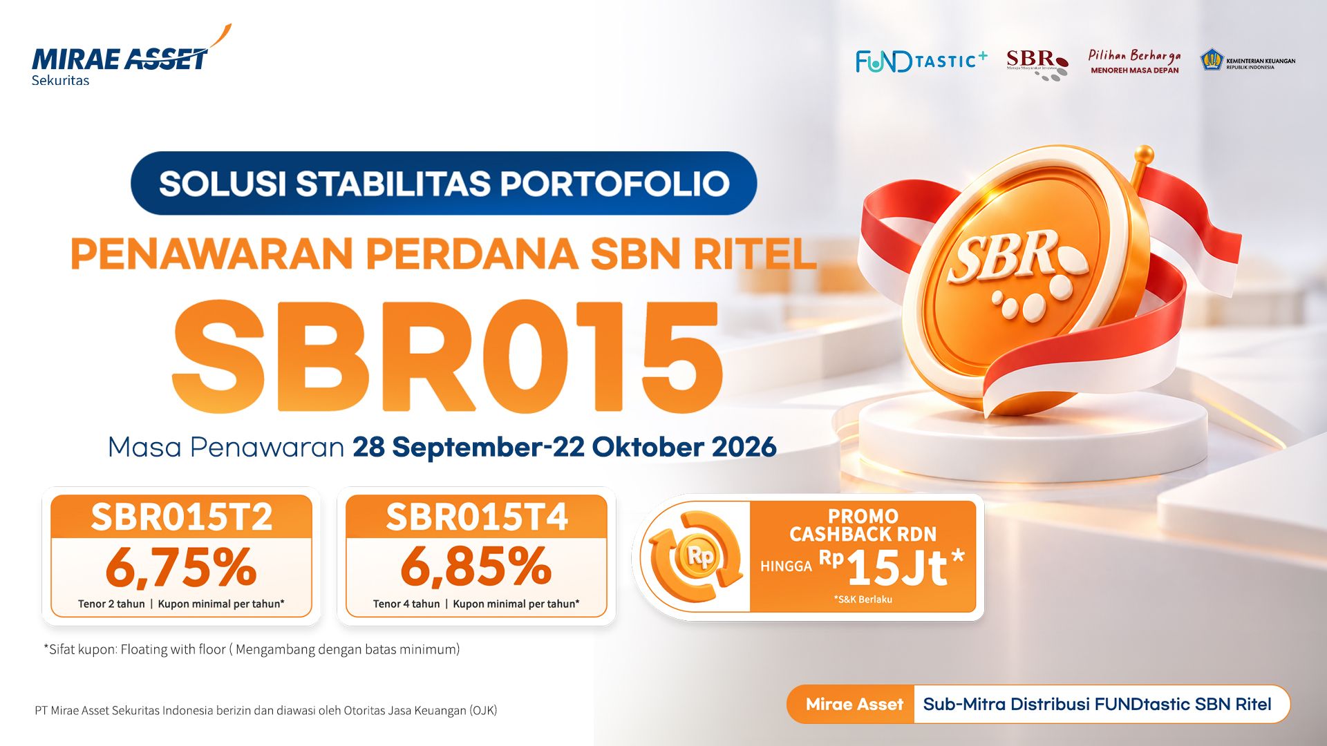 Indonesia’s SBR015 Retail Bond Guide: Key Features, Yields, and Extra RDN Cashback