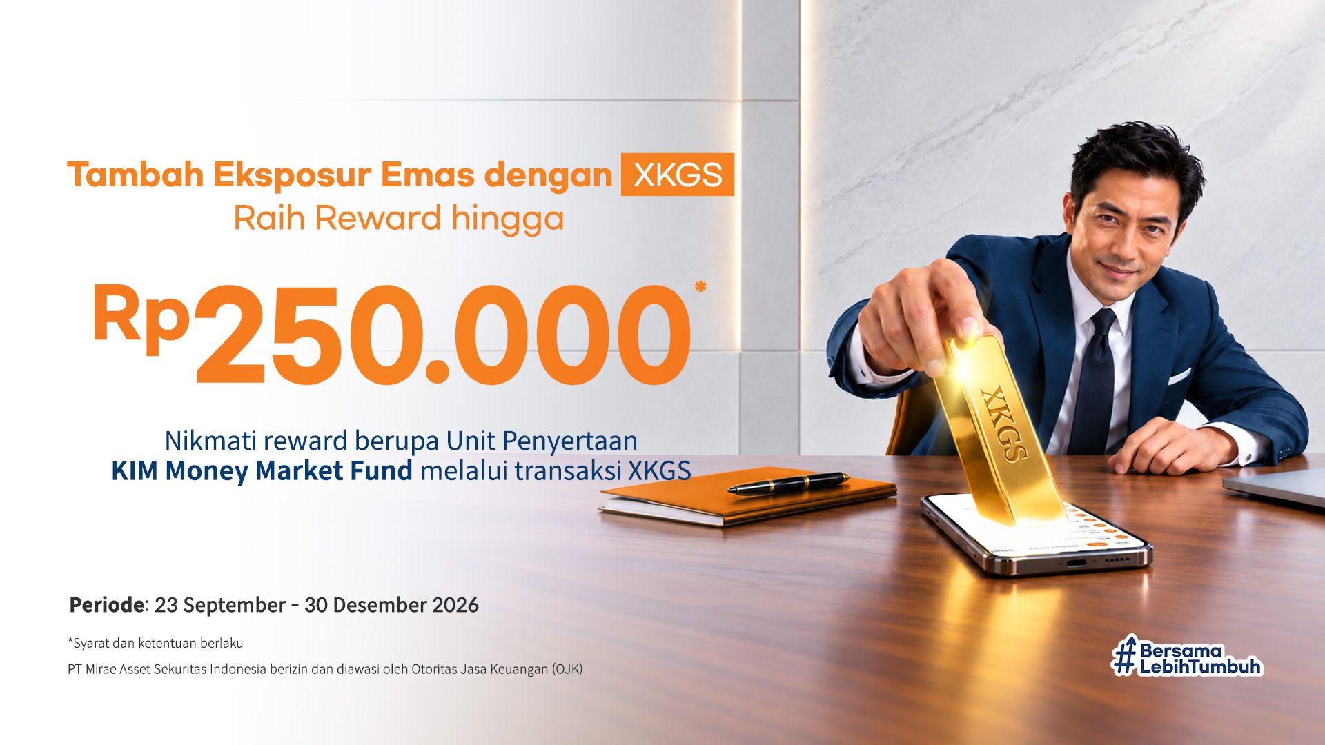 Add Gold Exposure with KIM Gold ETF Sharia (XKGS) and Get a Chance to Earn Rewards Worth Up to IDR 250,000